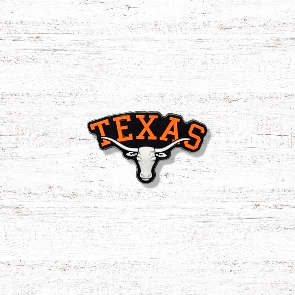 👟(6/$15) New Texas Longhorns Croc Charms For Shoes ! College Charms